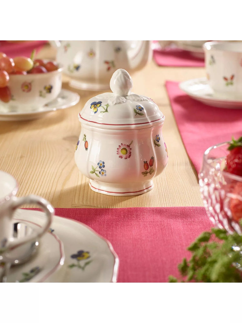 Villeroy & Boch Petite Fleur porcelain sugar pot, imported from the UK