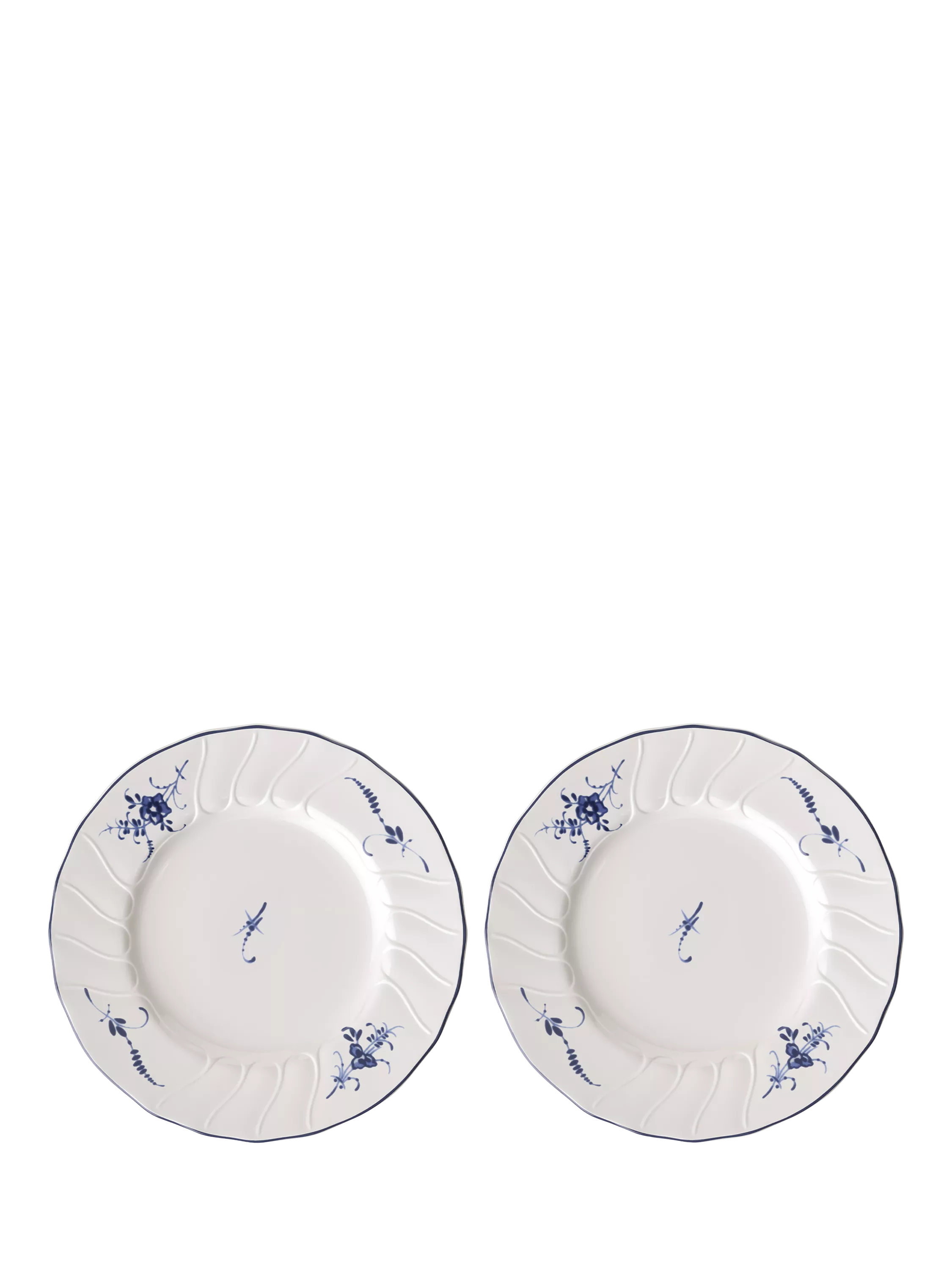 Villeroy & Boch blue white bread plates 18cm, imported from the UK