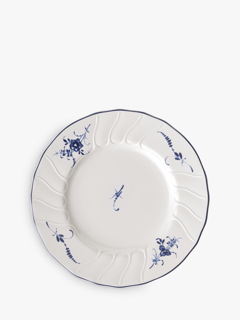 Villeroy & Boch blue white bread plates 18cm, imported from the UK