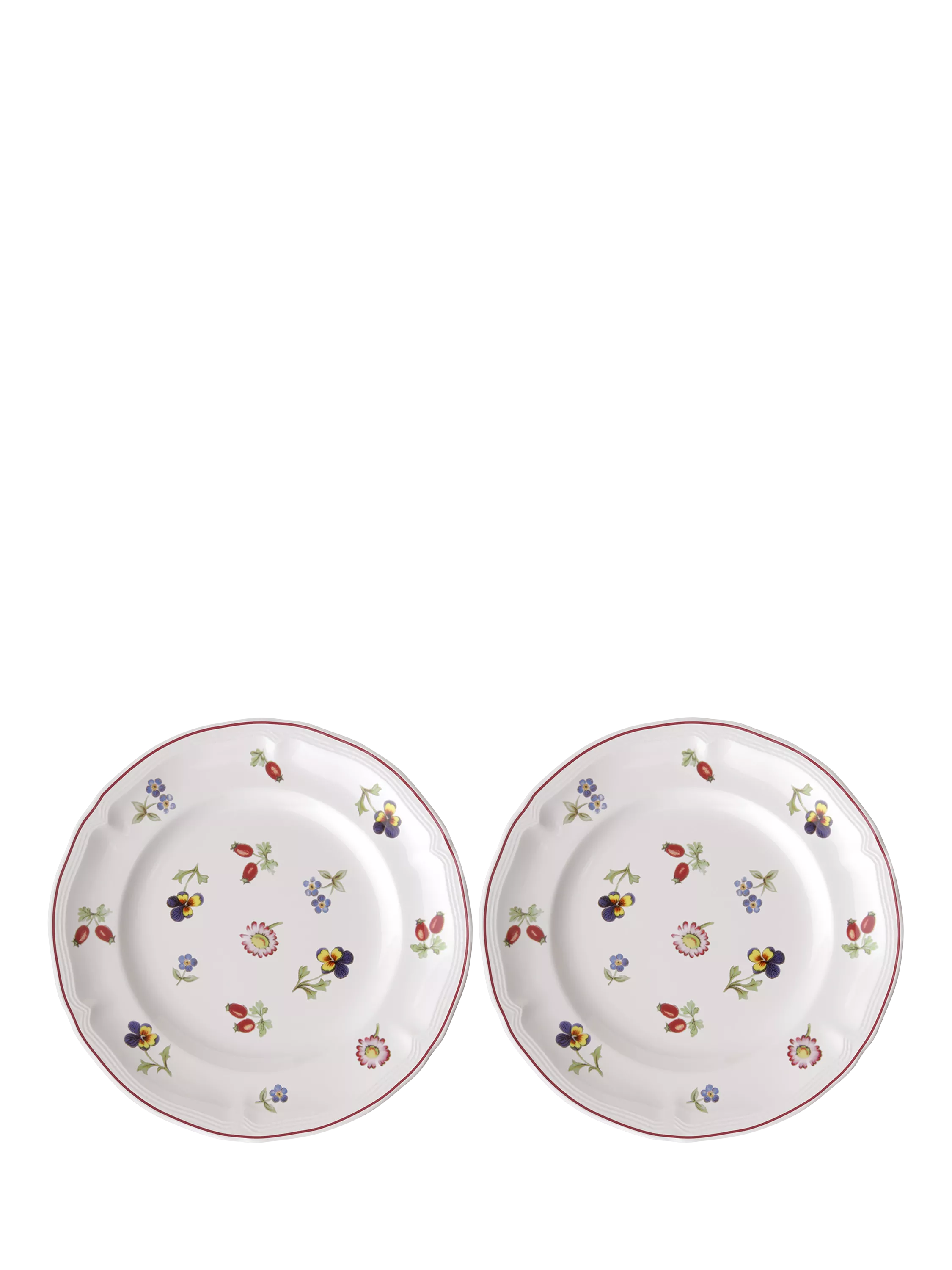 Villeroy & Boch Petite Fleur Porcelain Tea Plate, Set of 2, 22cm, Multi
