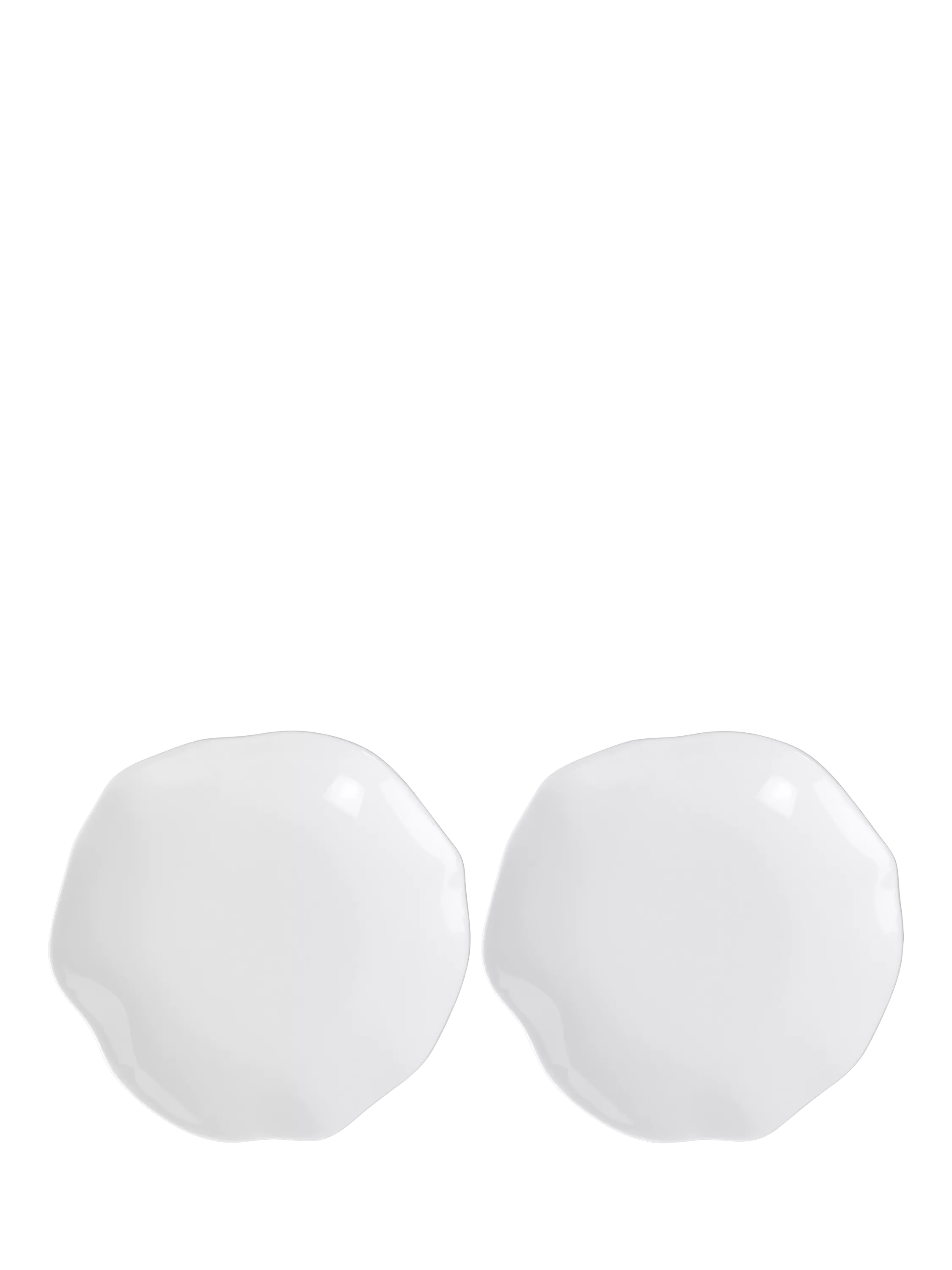 Villeroy & Boch Pura bone porcelain salad plate set of 2, imported from the UK