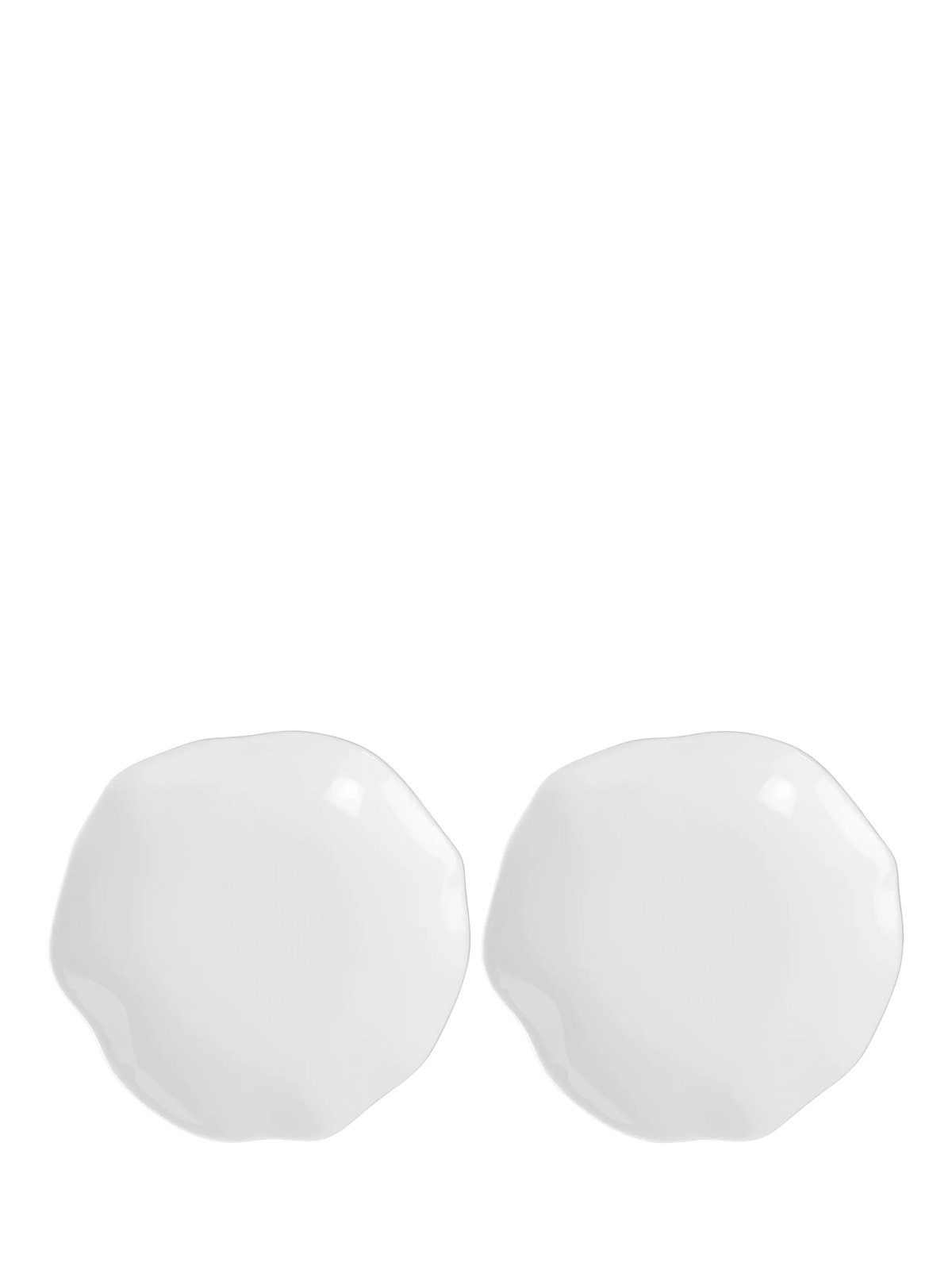 Villeroy & Boch Pura bone porcelain salad plate set of 2, imported from the UK