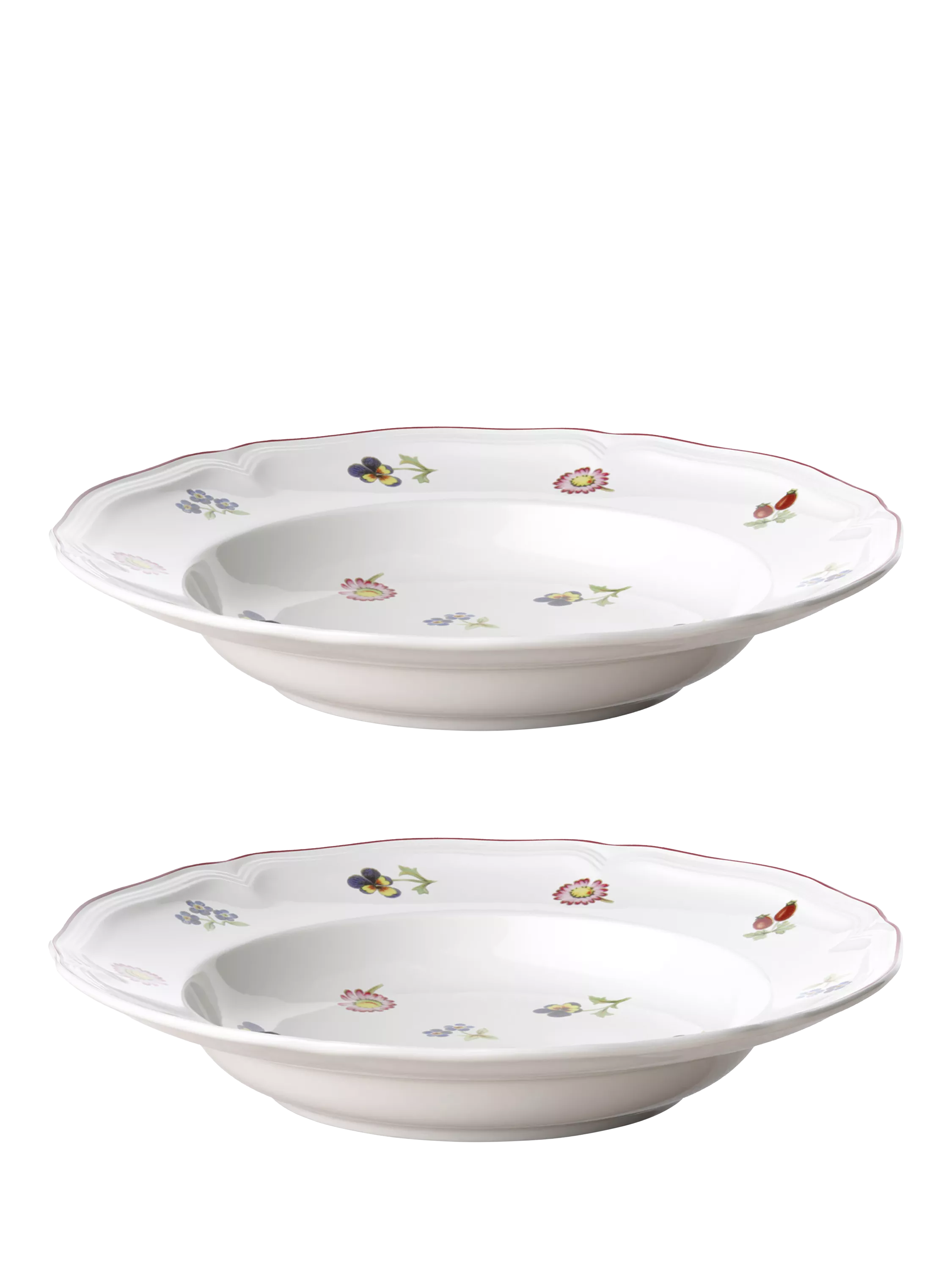 Villeroy & Boch Petite Fleur pasta bowls 25cm set of 2, imported from the UK