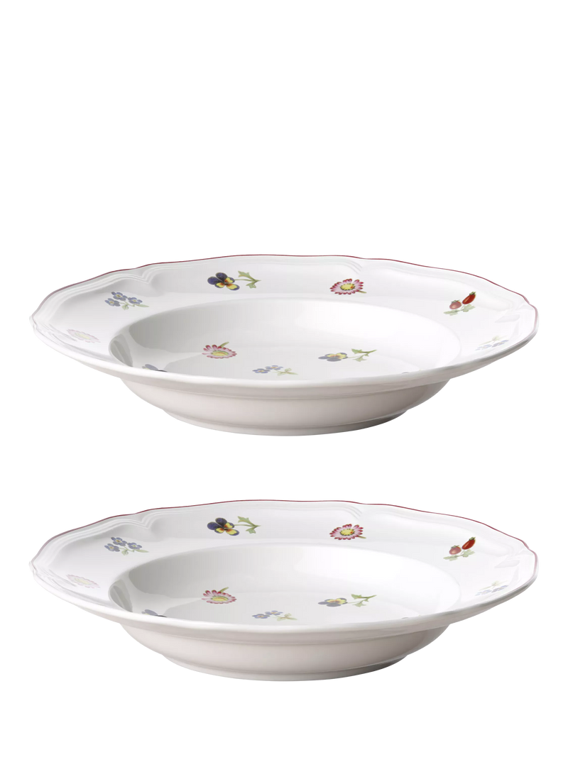 Villeroy & Boch Petite Fleur pasta bowls 25cm set of 2, imported from the UK