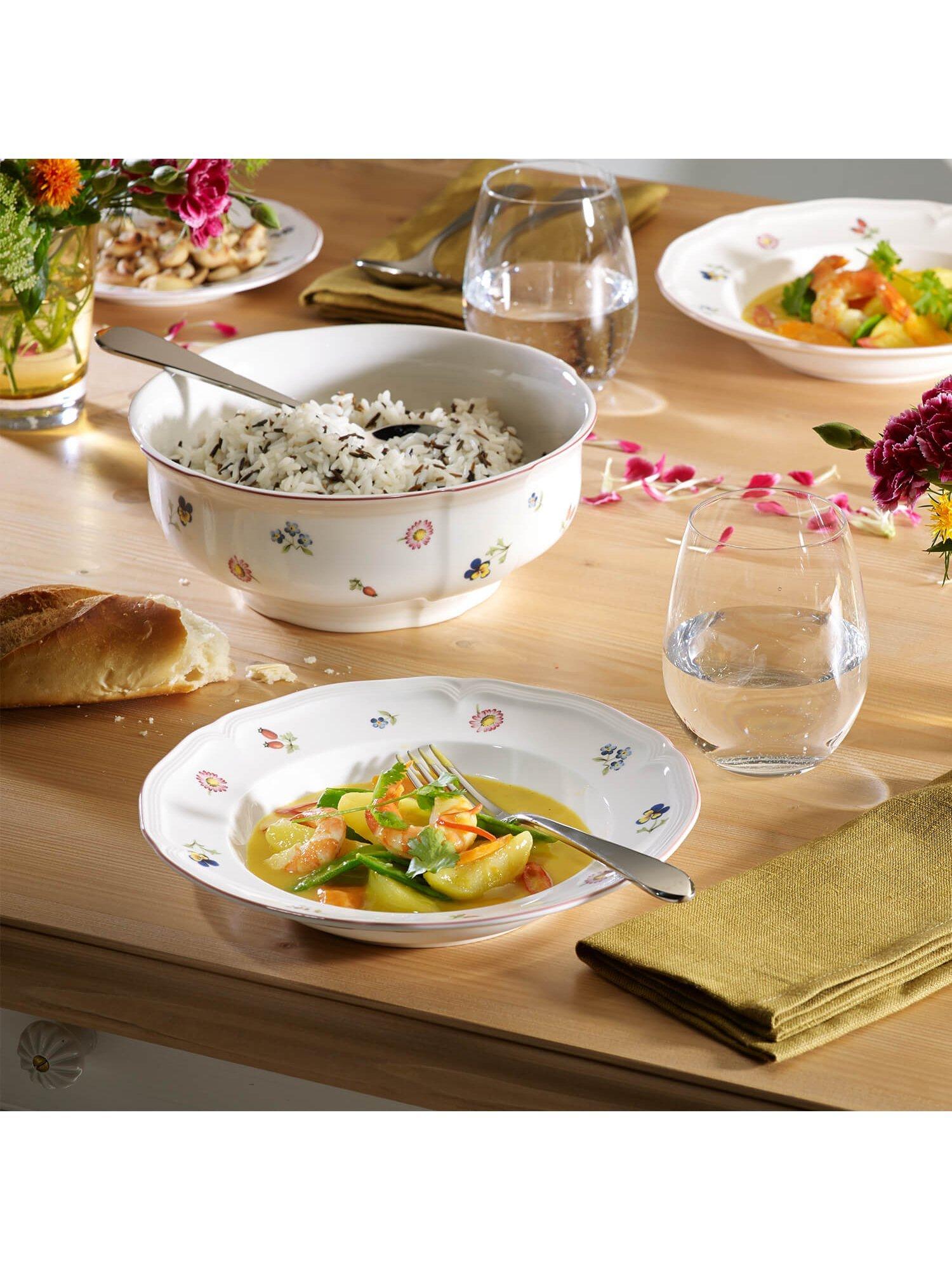 Villeroy & Boch Petite Fleur pasta bowls 25cm set of 2, imported from the UK