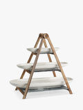 Villeroy & Boch three-tier wooden etagere serving stand, UK version