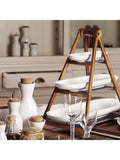 Villeroy & Boch three-tier wooden etagere serving stand, UK version