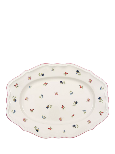 John Lewis Villeroy & Boch Petite Fleur Porcelain Large Oval Platter, 42.5cm- Buy online at McGrocer