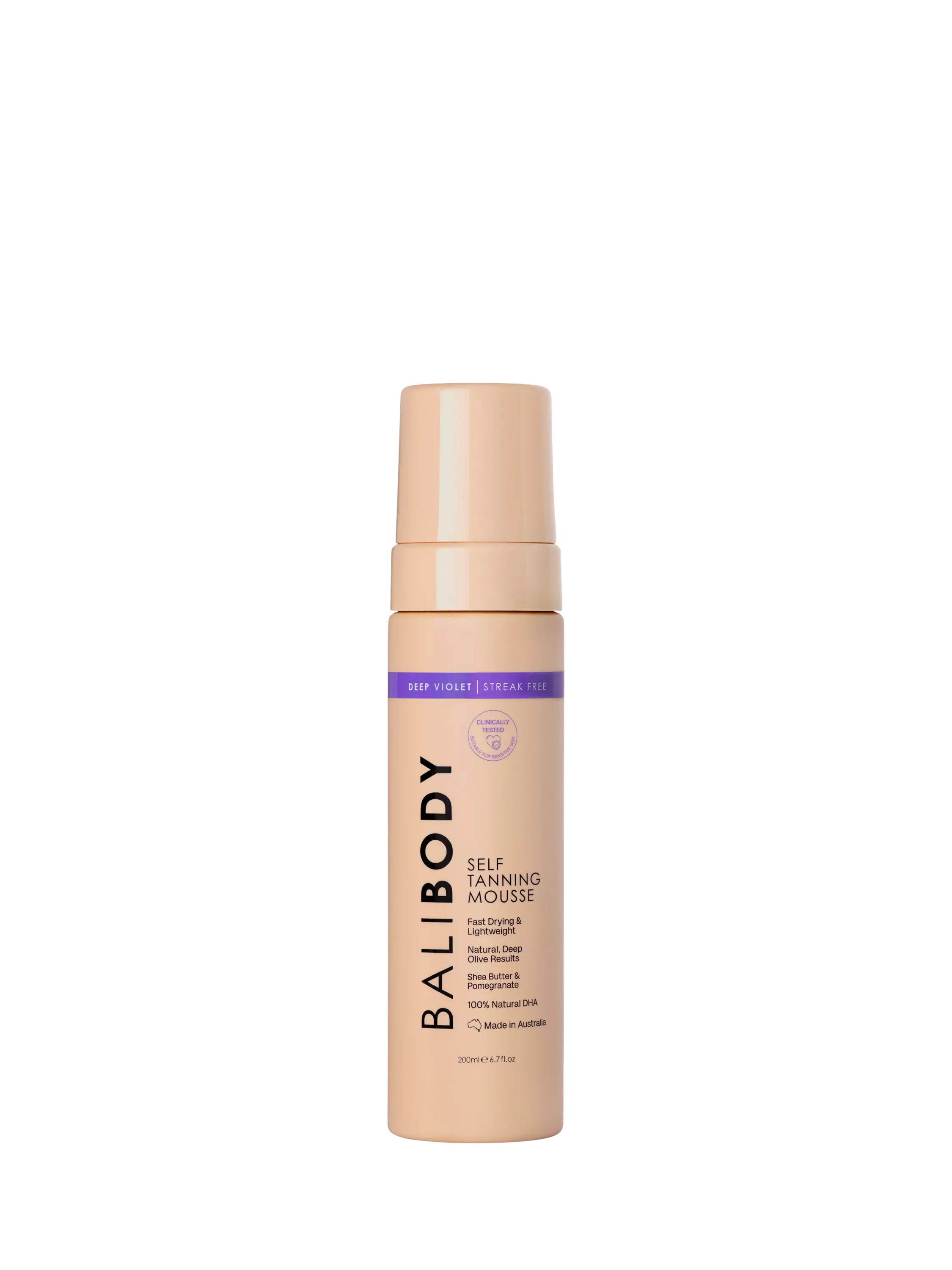 Bali Body self tanning mousse deep violet 200ml - British product