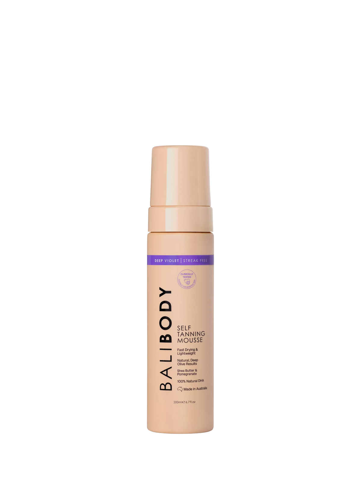 Bali Body self tanning mousse deep violet 200ml - British product
