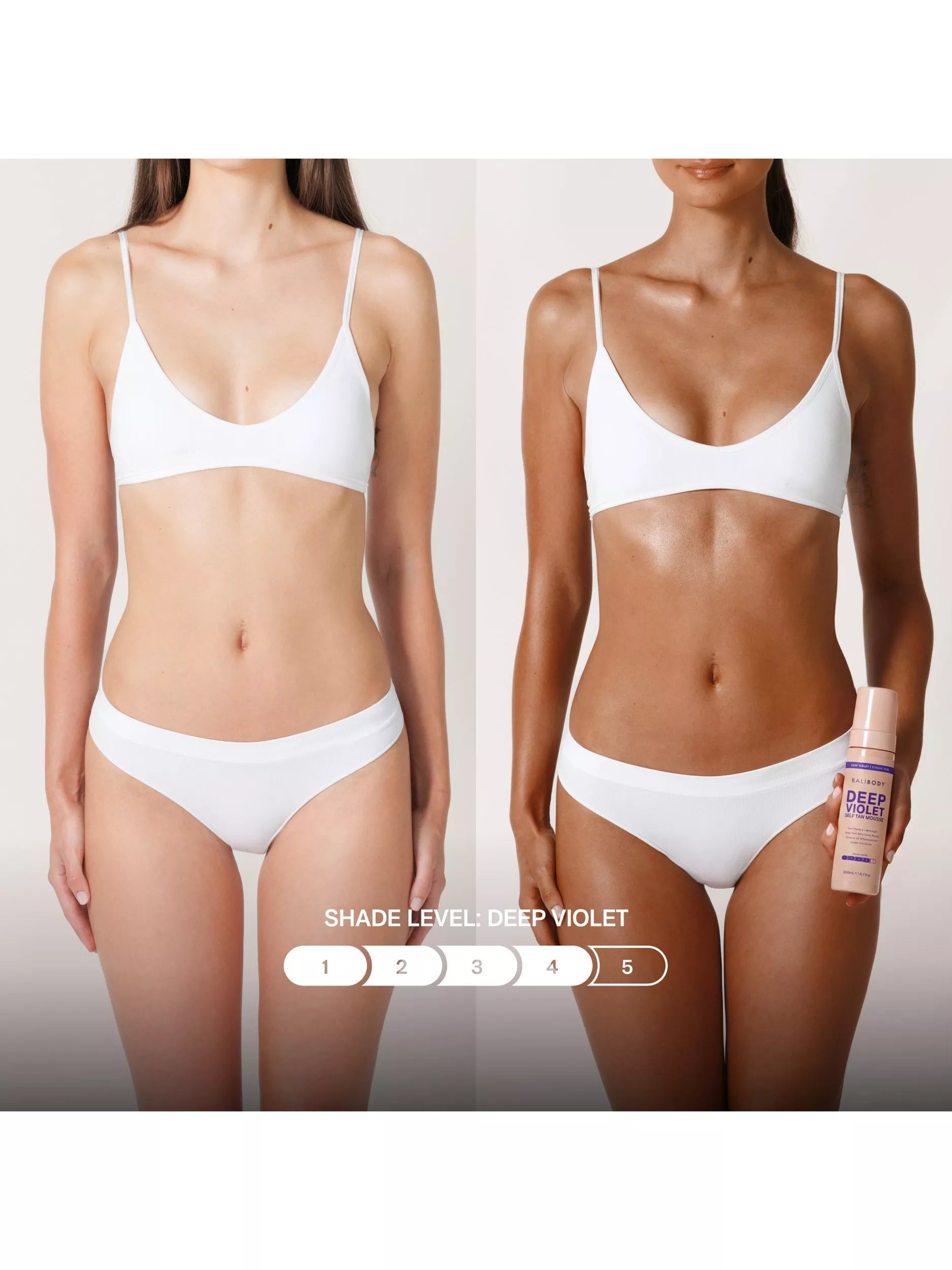 Bali Body self tanning mousse deep violet 200ml - British product