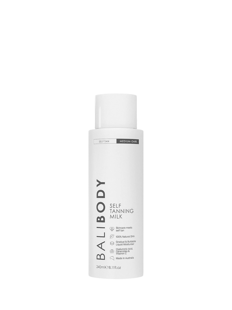 Bali Body self tan body milk 240ml bottle, UK version