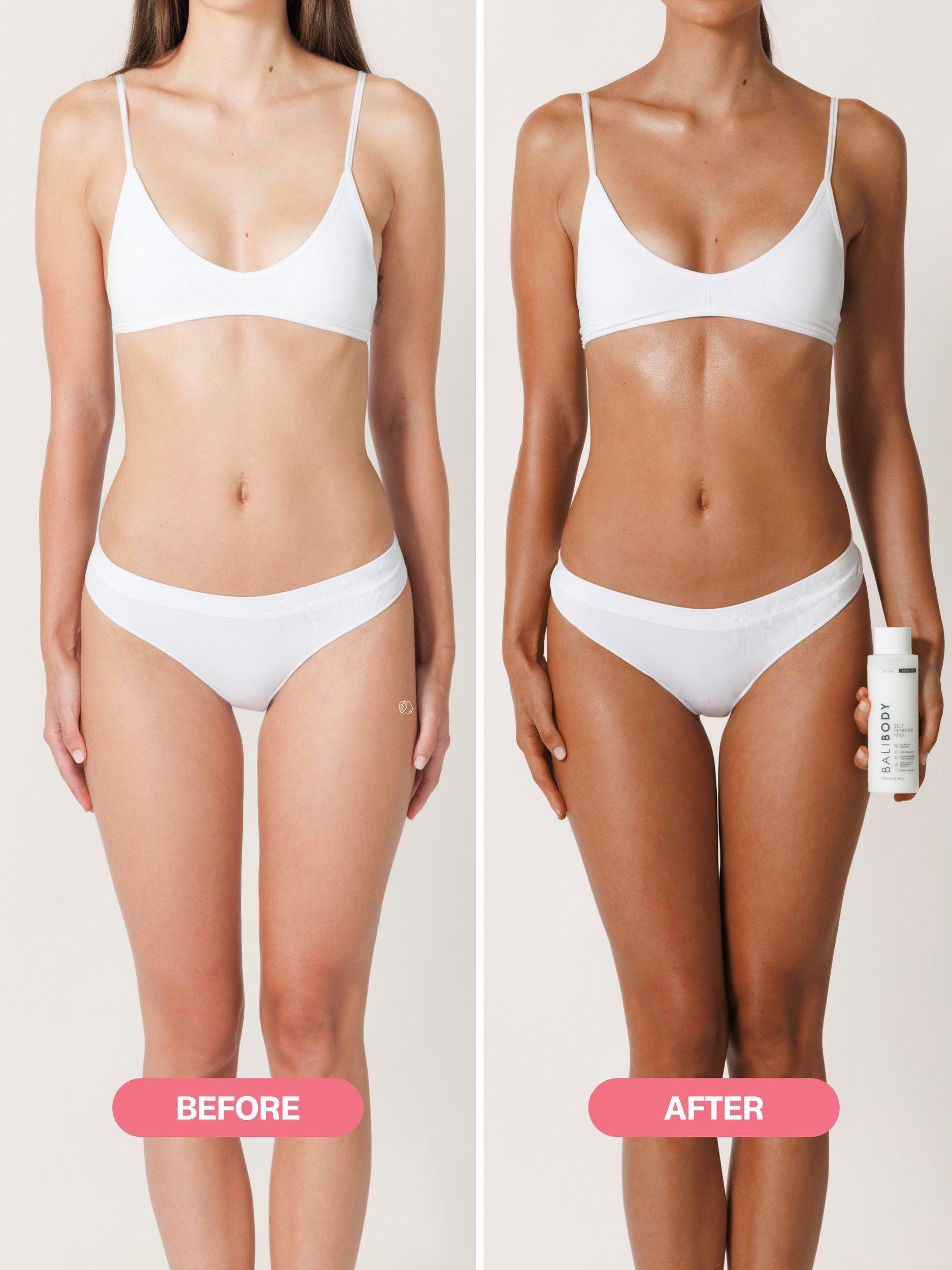 Bali Body self tan body milk 240ml bottle, UK version