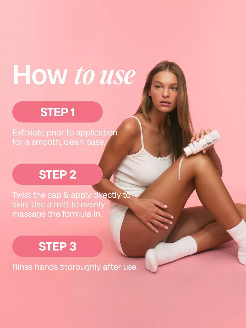 Bali Body self tan body milk 240ml bottle, UK version