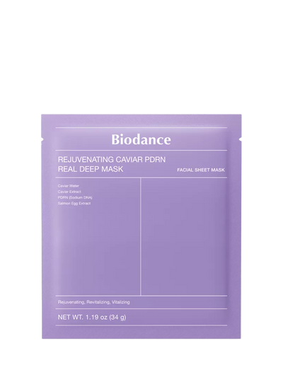 John Lewis Biodance Rejuvenating Caviar PDRN Real Deep Facial Sheet Mask, 4 Pack- Buy online at McGrocer
