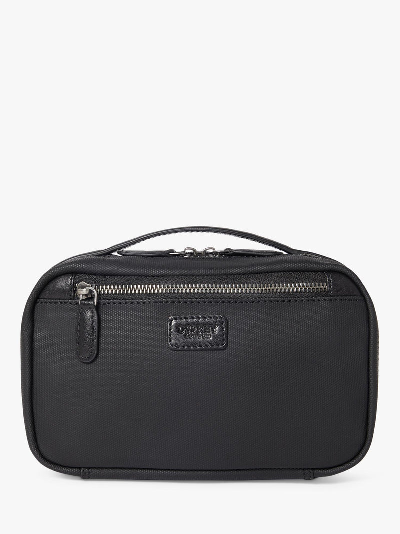 OSPREY LONDON waxed canvas travel pouch khaki chestnut, UK version