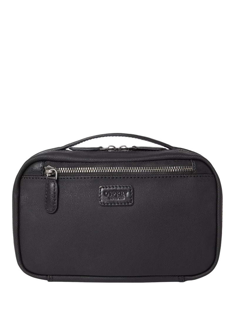 OSPREY LONDON Waxed Canvas Frontline Travel Pouch, Khaki/Chestnut