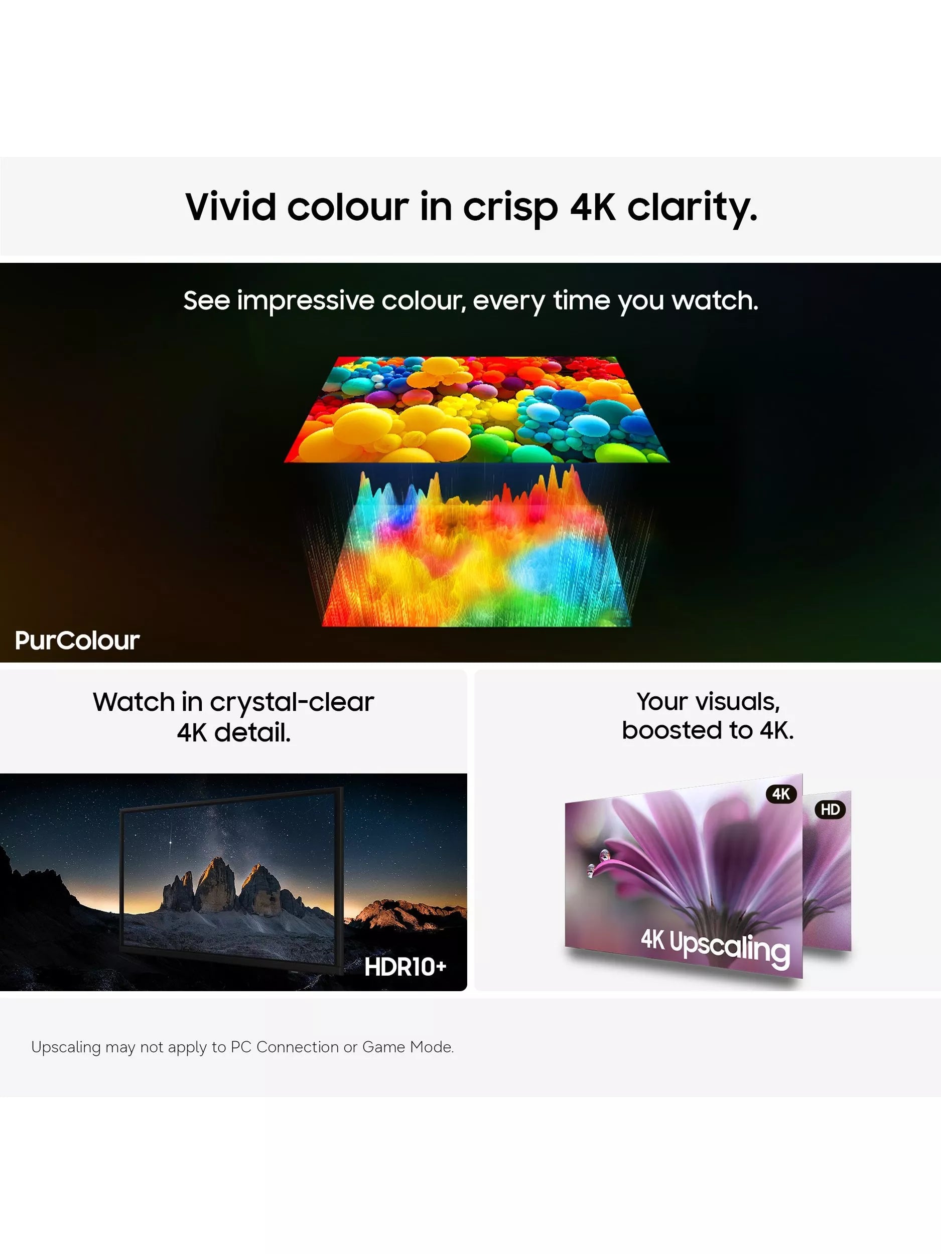 Samsung 50-inch 4K Smart TV Black - British product
