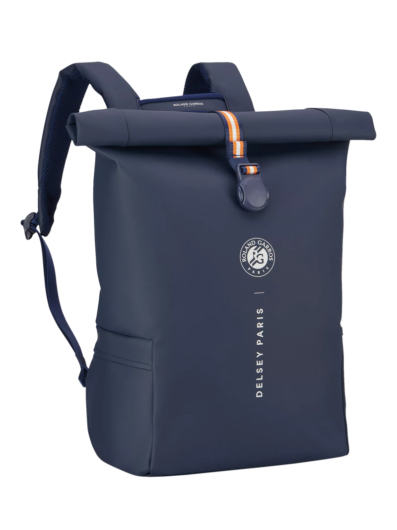 DELSEY Roland-Garros roll-top backpack 26L navy blue, UK version