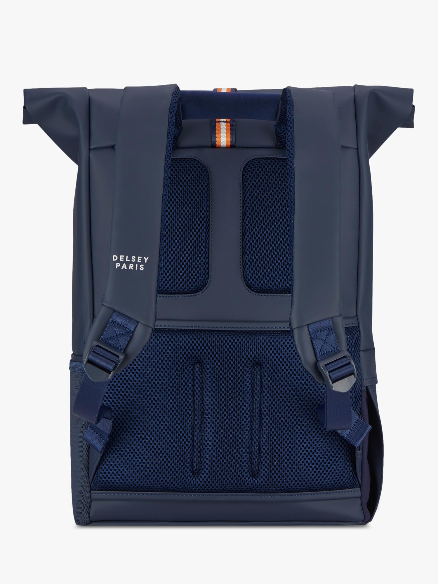 DELSEY Roland-Garros roll-top backpack 26L navy blue, UK version
