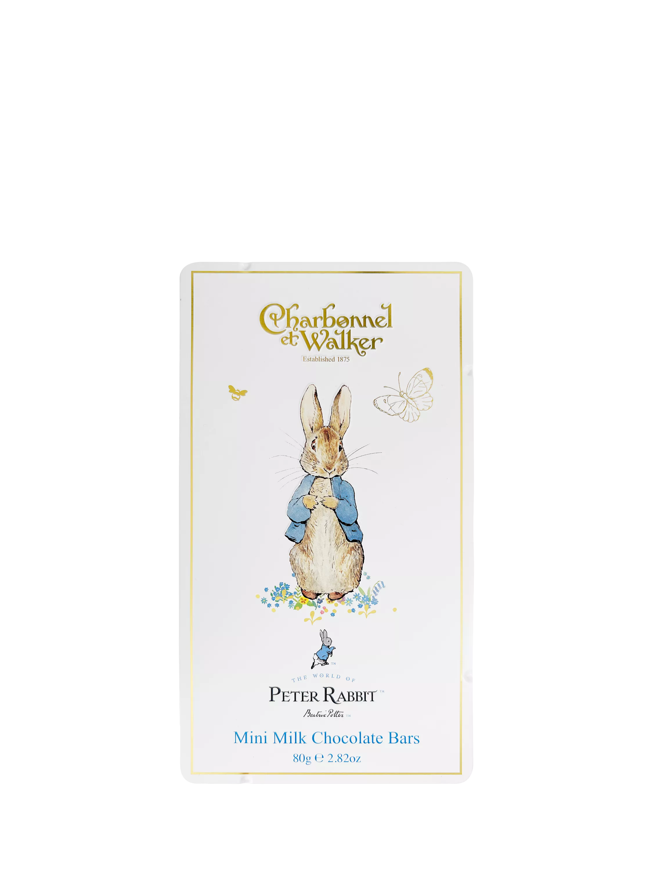 Charbonnel et Walker Peter Rabbit milk chocolate tin 80g, UK version