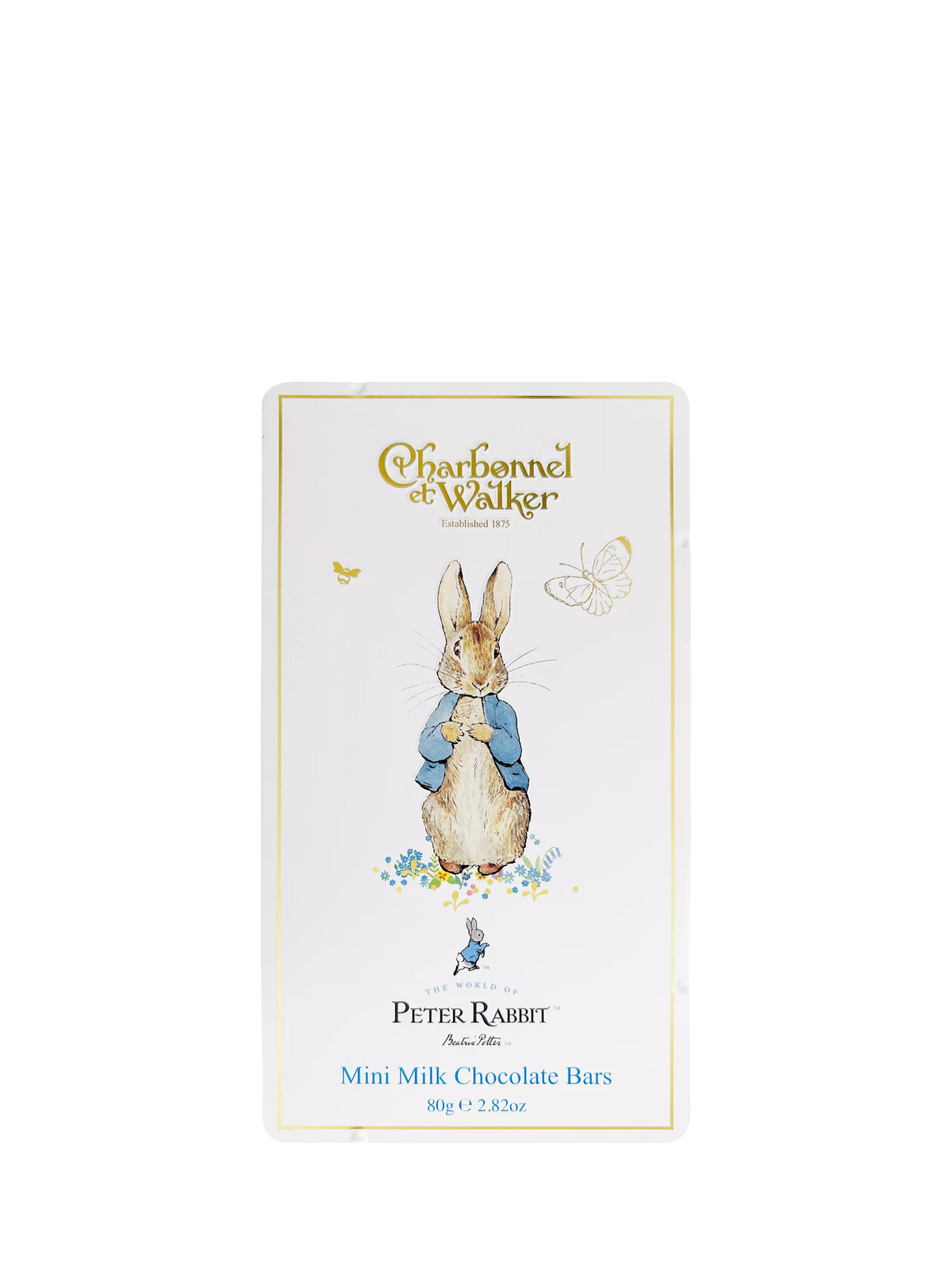 Charbonnel et Walker Peter Rabbit milk chocolate tin 80g, UK version