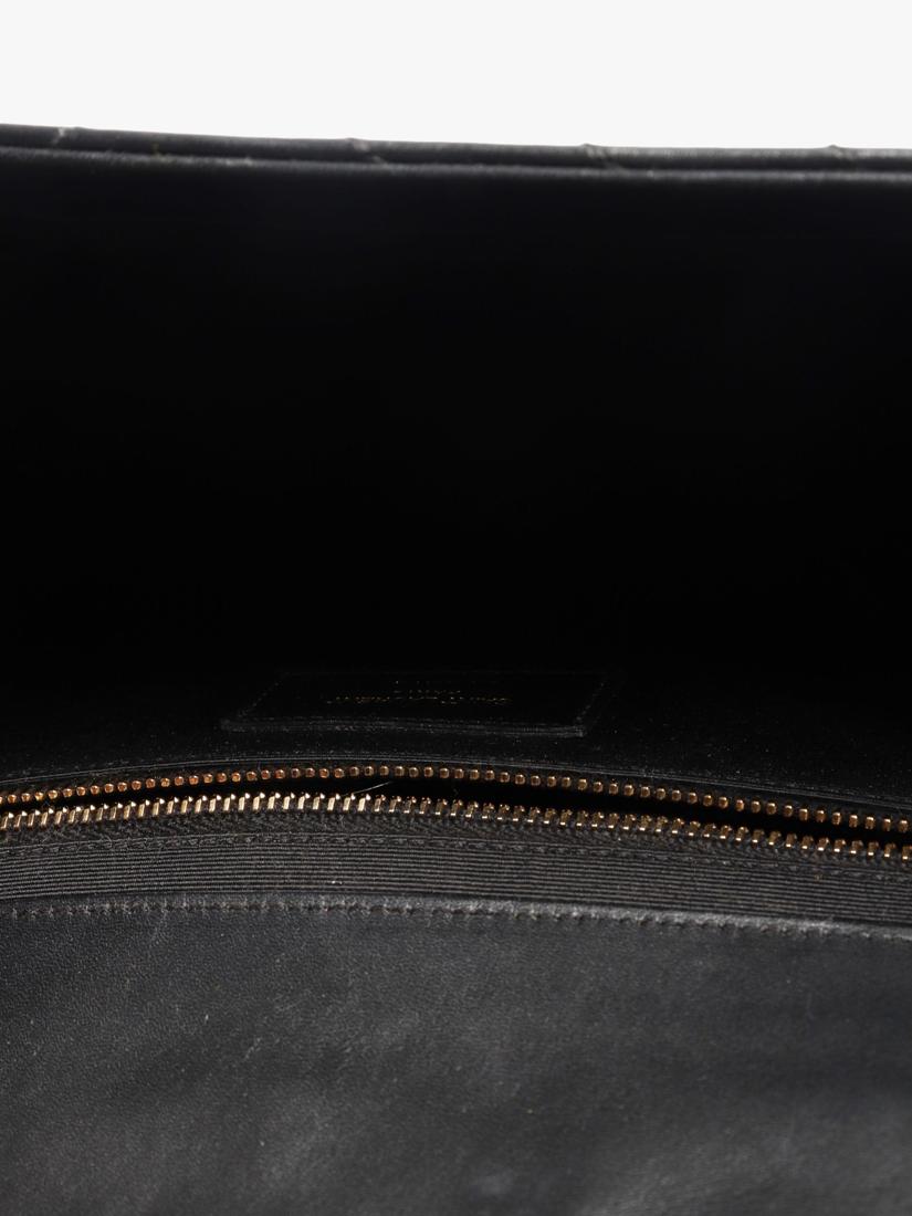 Saint Laurent pre-loved leather envelope bag with gold hardware (British brand)