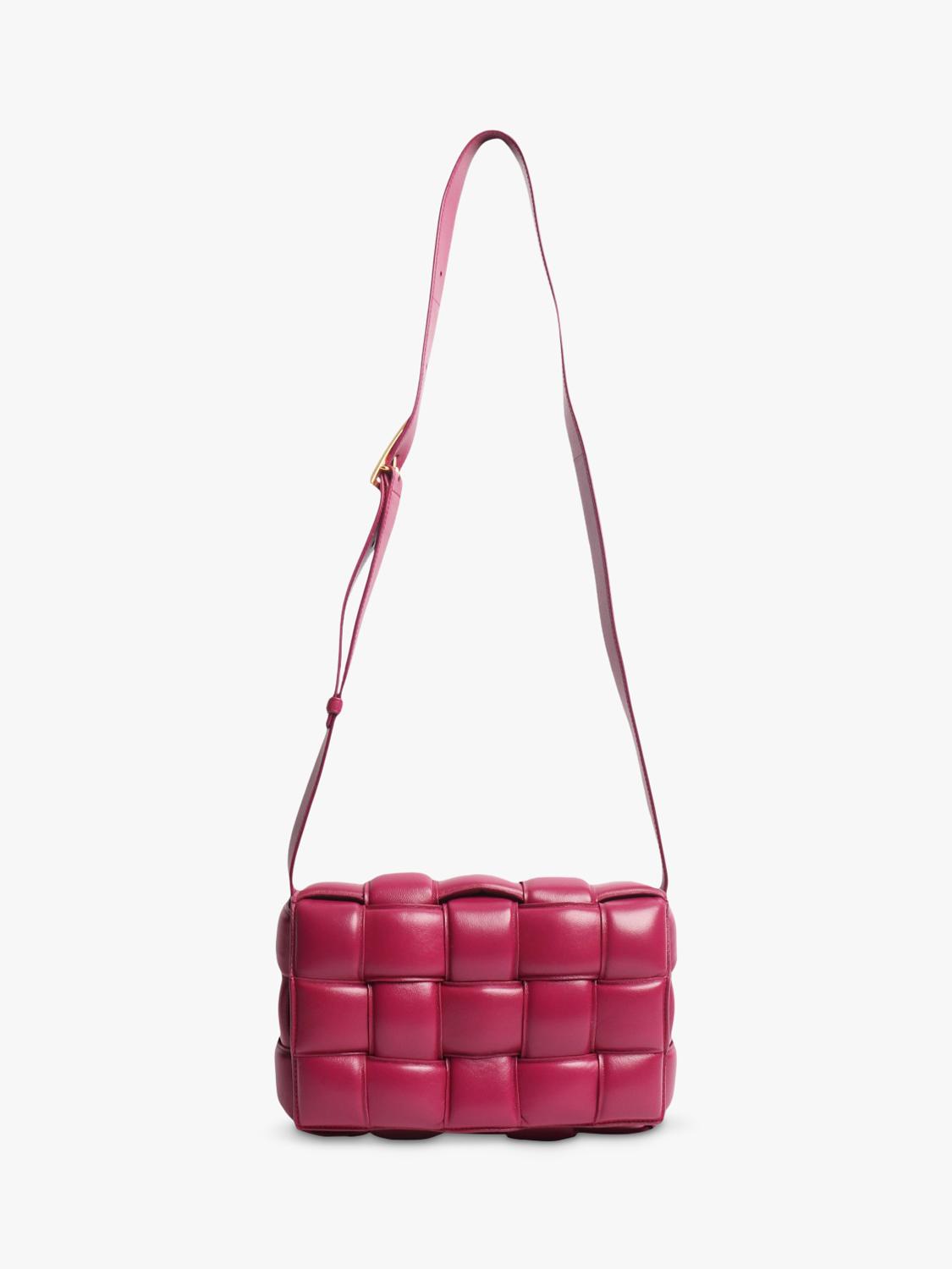 Pre-loved Bottega Veneta Padded Cassette shoulder bag in cinnabar purple (British brand)