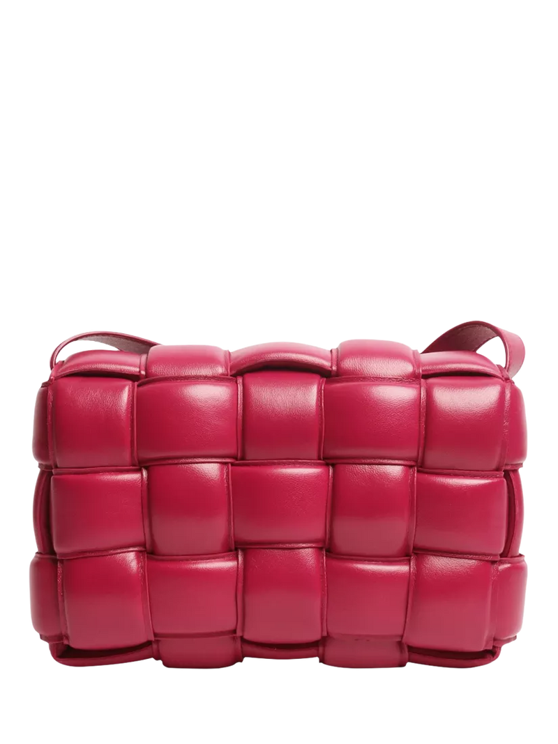 Pre-loved Bottega Veneta Padded Cassette shoulder bag in cinnabar purple (British brand)