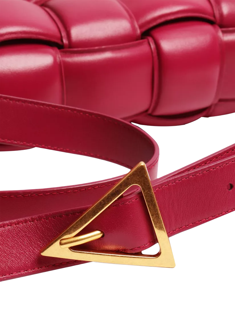 Pre-loved Bottega Veneta Padded Cassette shoulder bag in cinnabar purple (British brand)