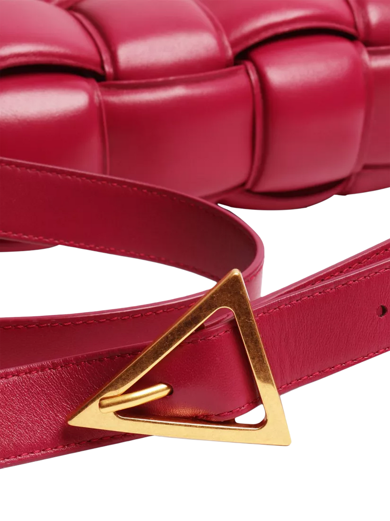 Pre-loved Bottega Veneta Padded Cassette shoulder bag in cinnabar purple (British brand)