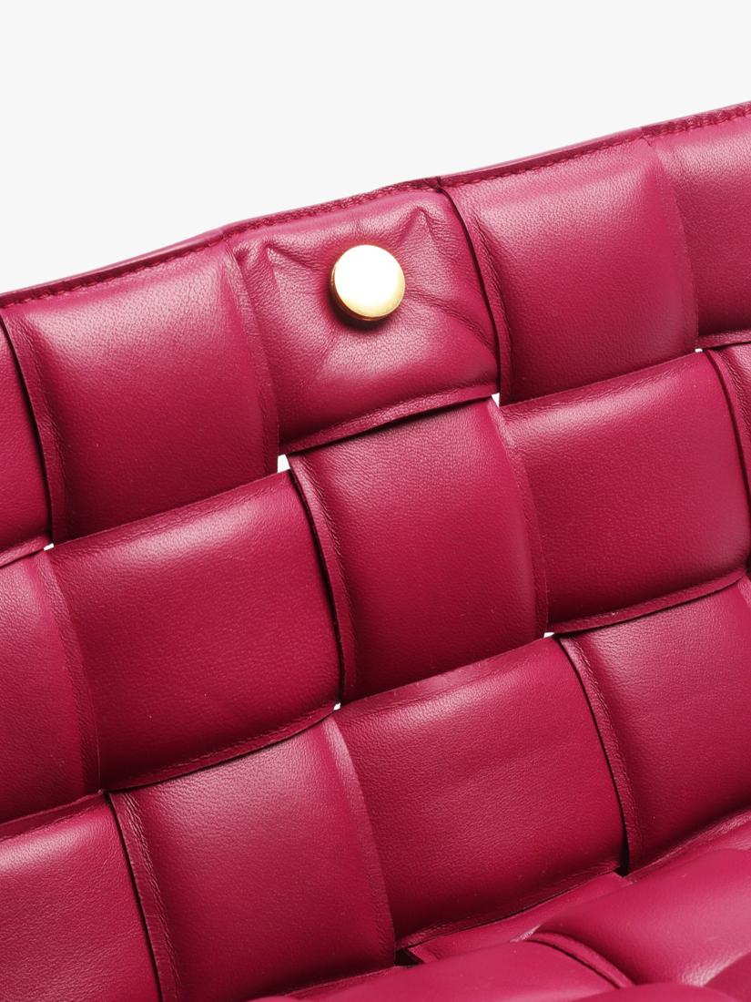 Pre-loved Bottega Veneta Padded Cassette shoulder bag in cinnabar purple (British brand)
