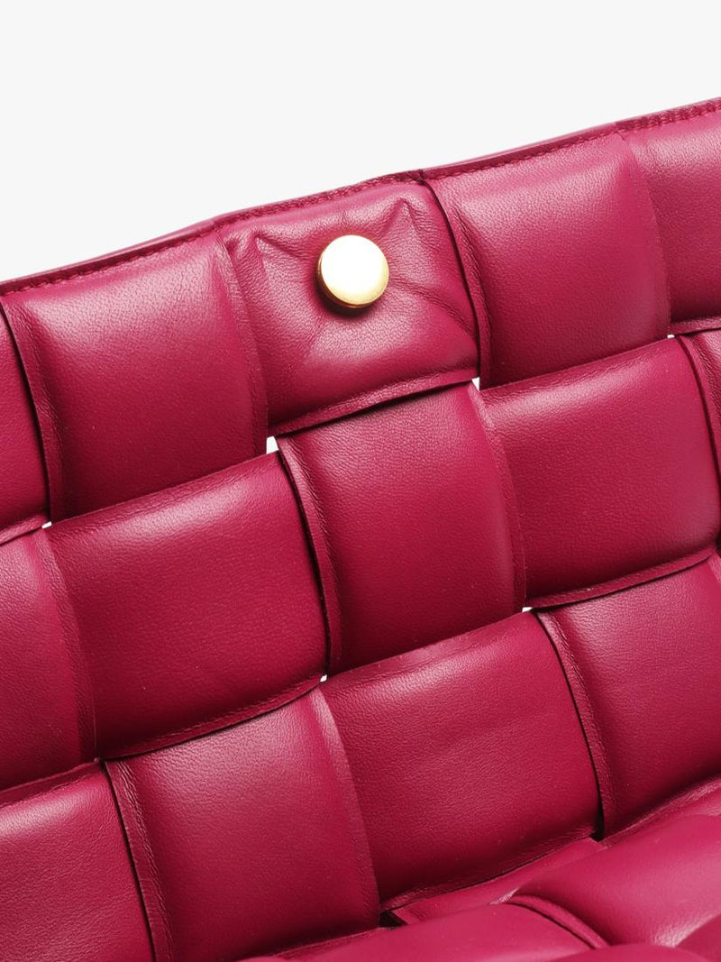 Pre-loved Bottega Veneta Padded Cassette shoulder bag in cinnabar purple (British brand)
