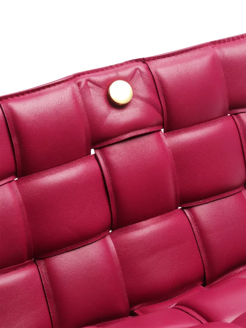 Pre-loved Bottega Veneta Padded Cassette shoulder bag in cinnabar purple (British brand)
