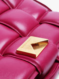 Pre-loved Bottega Veneta Padded Cassette shoulder bag in cinnabar purple (British brand)