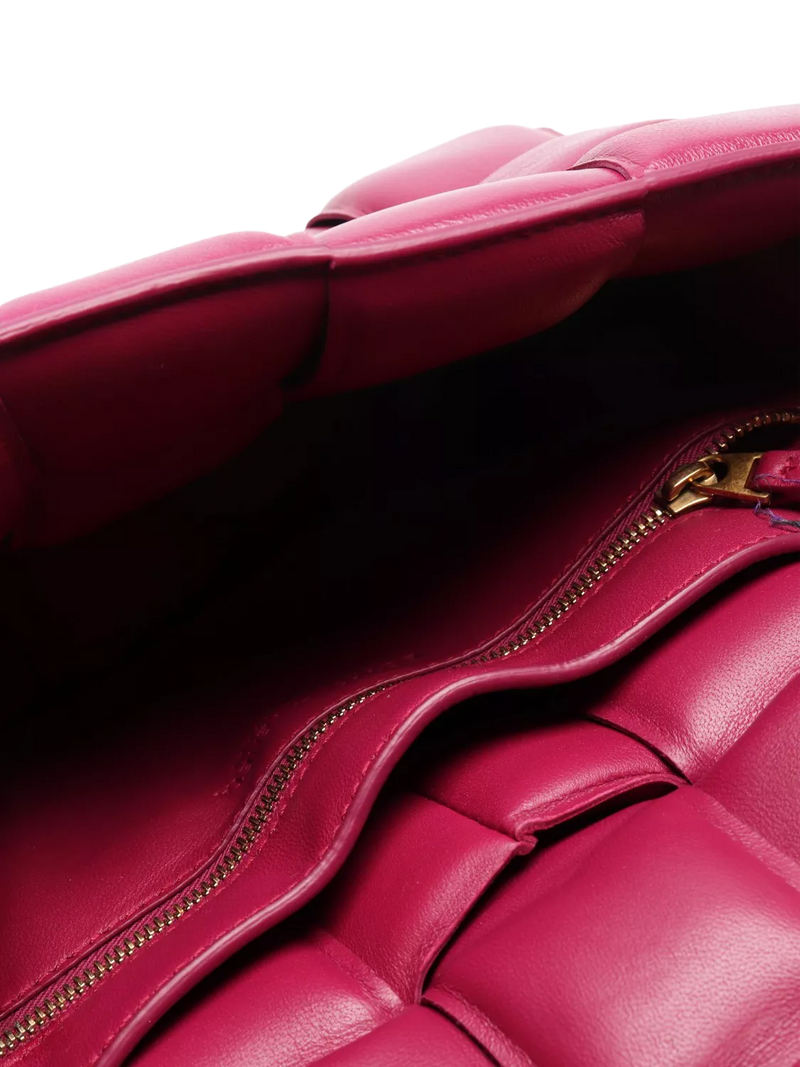 Pre-loved Bottega Veneta Padded Cassette shoulder bag in cinnabar purple (British brand)
