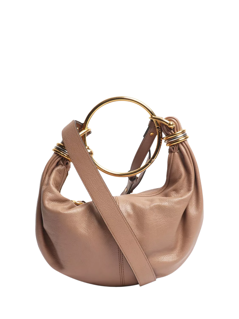 Pre-loved Chloe leather bracelet handbag neutral - British product