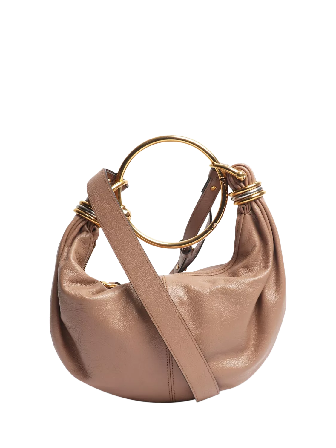 Pre-loved Chloe leather bracelet handbag neutral - British product