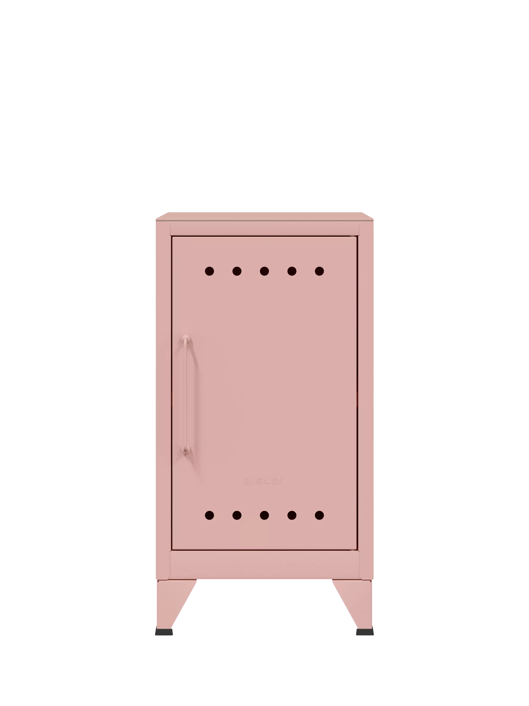 Bisley Fern Mini side table locker Palest Pink, imported from the UK