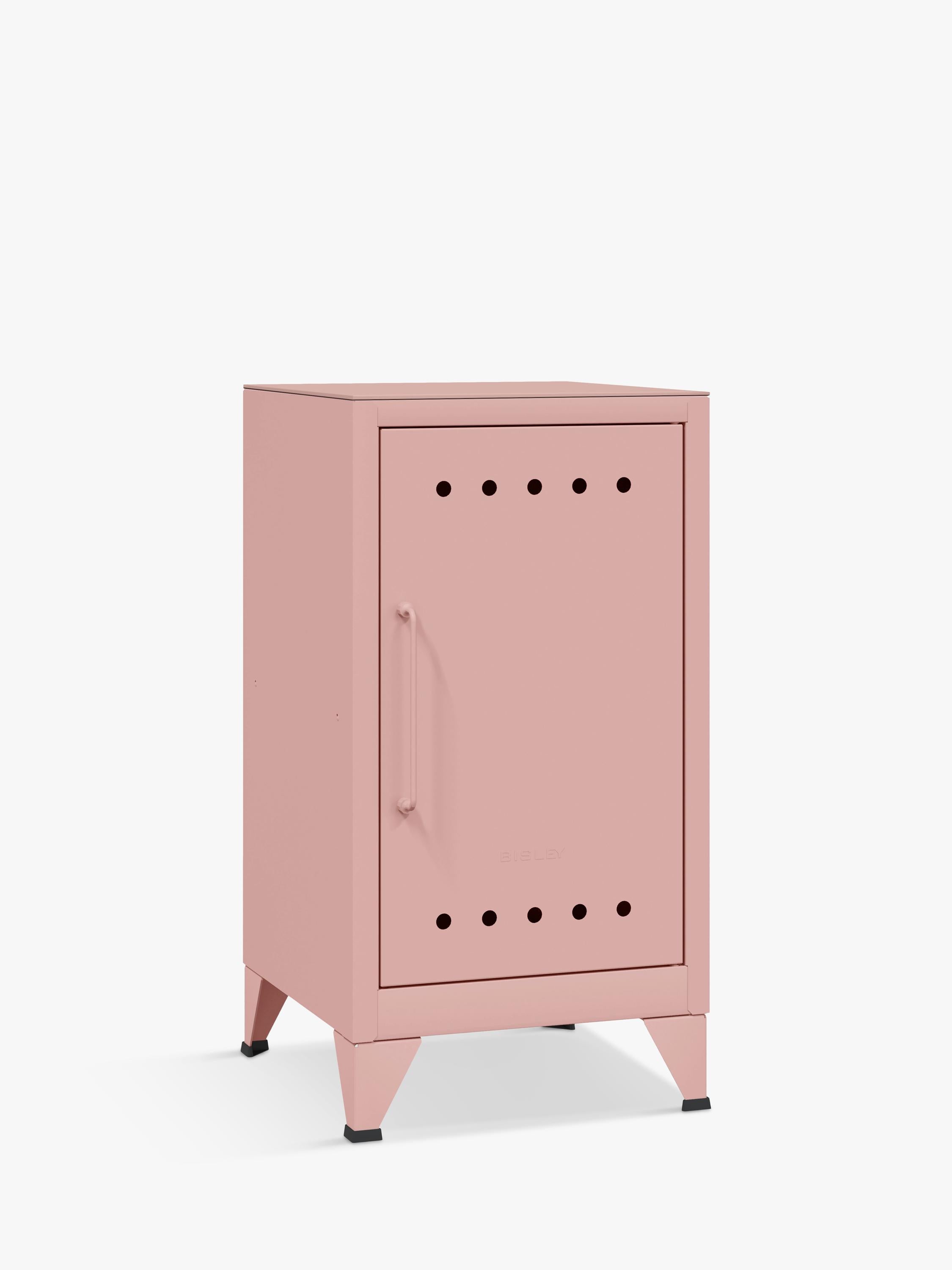 Bisley Fern Mini side table locker Palest Pink, imported from the UK