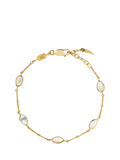 Missoma Moonstone Charm Bracelet, Gold