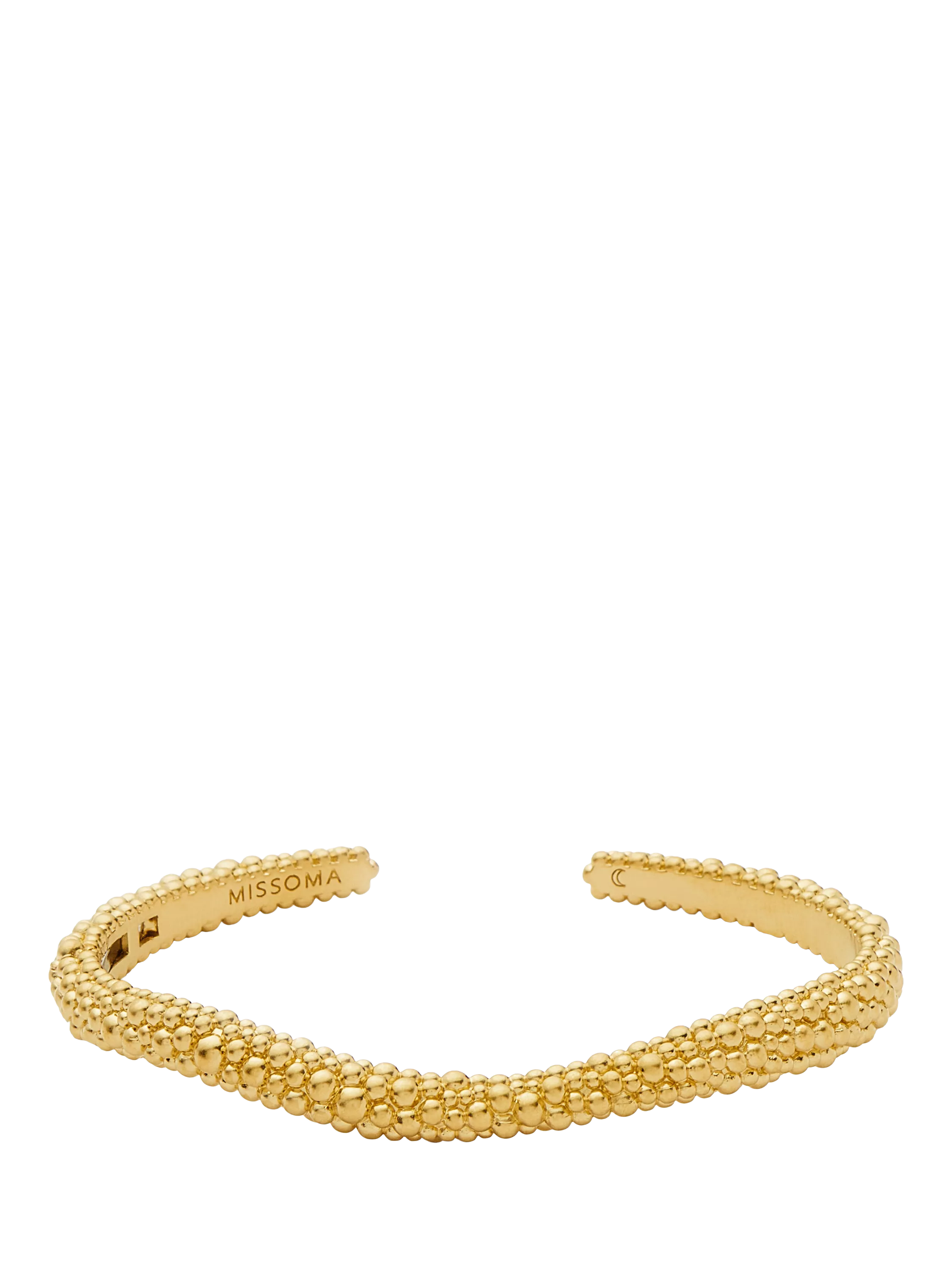 Missoma gold open claw cuff bracelet (British brand)