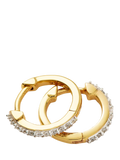 Missoma pavé crystal mini hoop earrings (British brand)