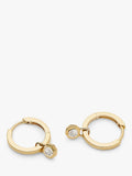Missoma 14ct gold huggie hoop earrings, imported from the UK