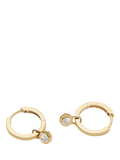 Missoma 14ct gold huggie hoop earrings, imported from the UK