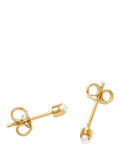 Missoma pearl stud earrings gold white studs, UK version