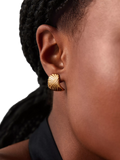 Missoma Ridge Studs gold earrings, UK version