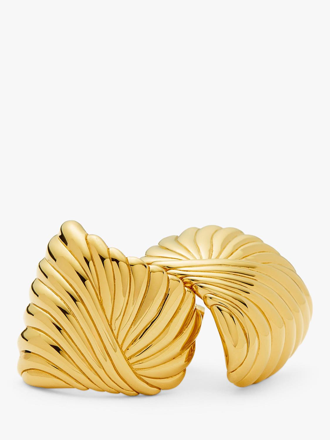 Missoma Ridge Studs gold earrings, UK version
