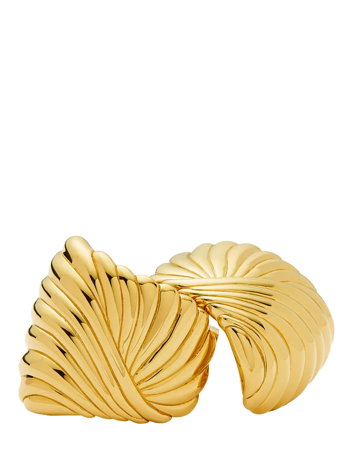 Missoma Ridge Studs gold earrings, UK version