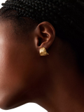 Missoma Ridge Studs gold earrings, UK version